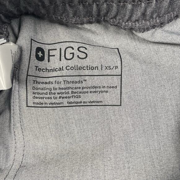 Figs Scrub Pants Women XS Petite Gray High Waisted Zamora Jogger NWT Medical - Picture 5 of 7